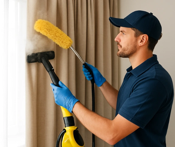 Trusted residential curtain cleaning technician Matty Curtain Cleaning the-ponds-nsw QLD