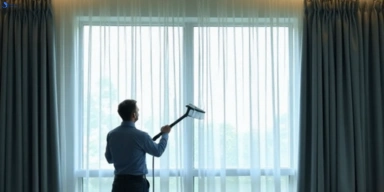 Commercial drapes cleaning service the-ponds-nsw hotels offices